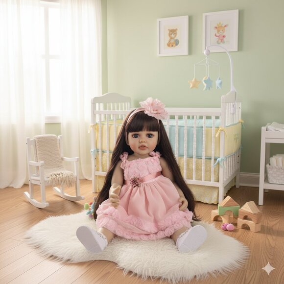 55 cm Babylistic Soft Silicone Vinyl Talking Reborn Doll very realistic - Picture 5 of 6